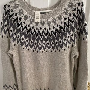 Talbots fair isle sweater NWT
